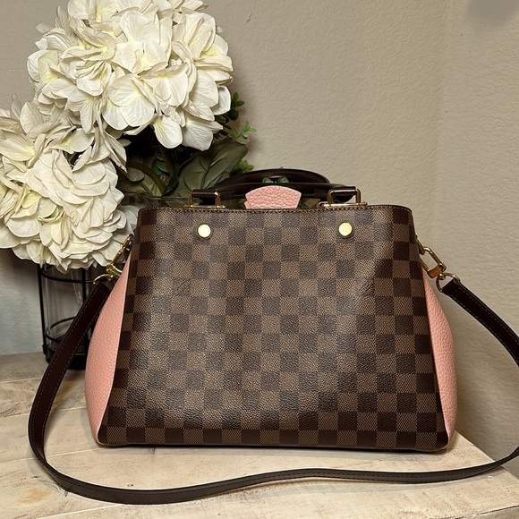 Louis Vuitton Bags Louis Vuitton Brittany Damier Ebenemagnolia Pink
